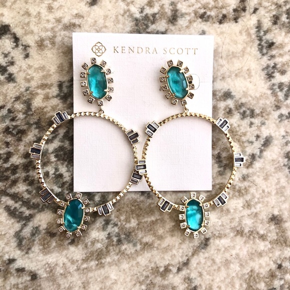 ✨NWT Kendra Scott Gareth Front Drop Hoop Earrings✨ - Picture 3 of 4